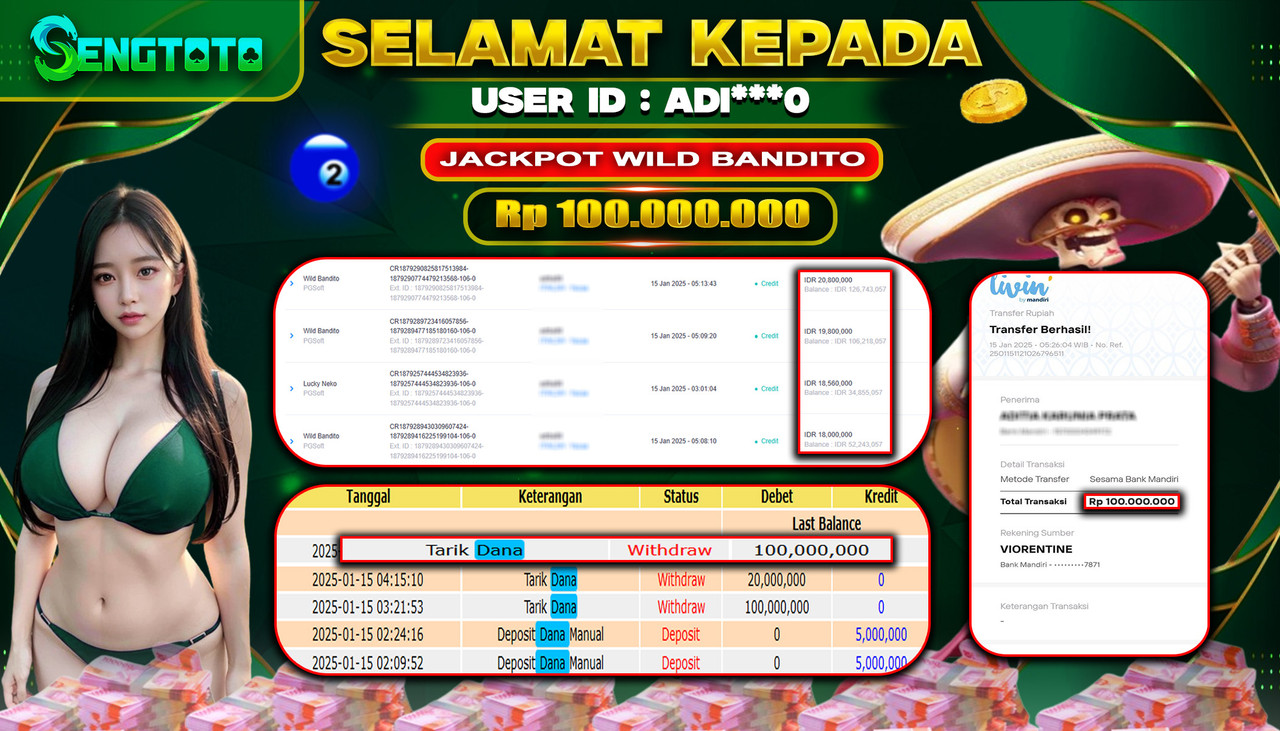 BUKTI PEMBAYARAN SLOT WILD BANDITO