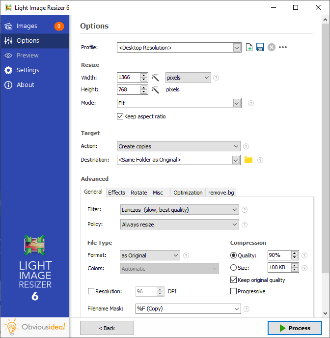 Light Image Resizer v6.0.6 Lipng