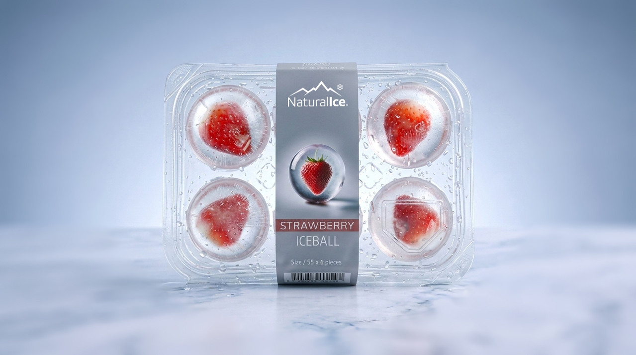Ice Ball Strawberry - 6 Pcs