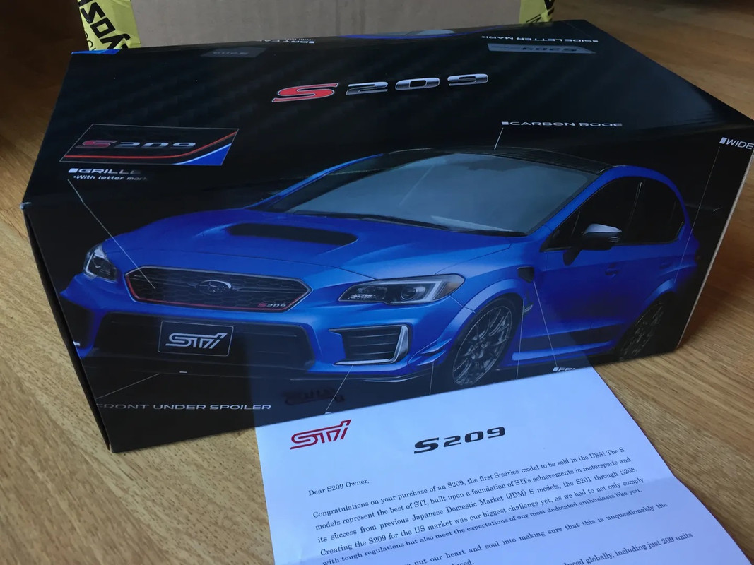 Super Rare! Kyosho 1:18 Subaru WRX STI S209! | DiecastXchange Forum