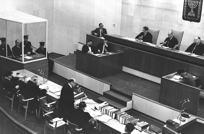 El tribunal durante el juicio