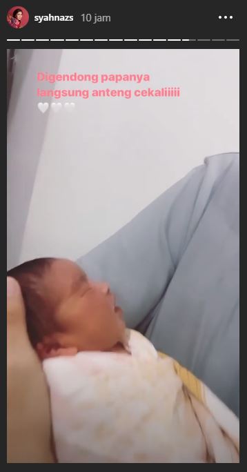Anak Syahnaz Sadiqah berhenti nangis setelah digendong Jeje Govinda