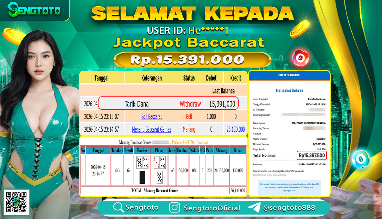 BUKTI PEMBAYARAN LIVEGAME BACCARAT