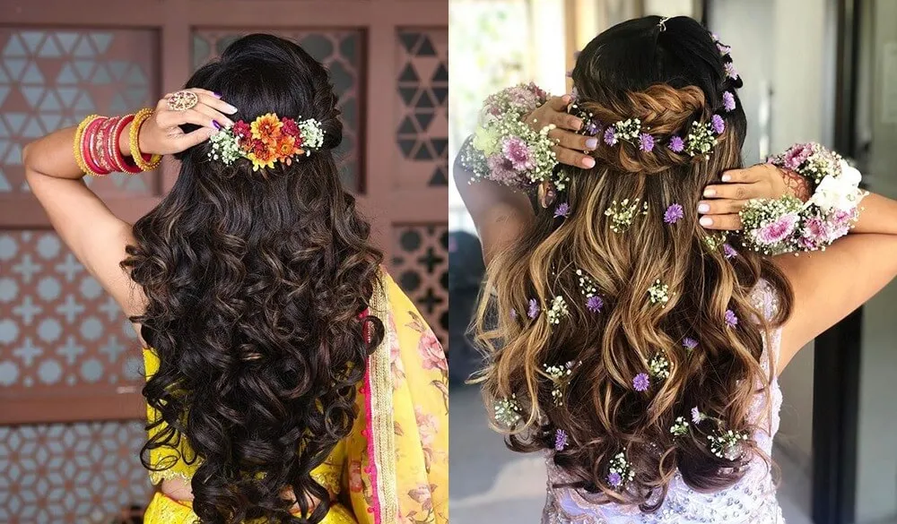 Classic Loose Curls  with Side Part
