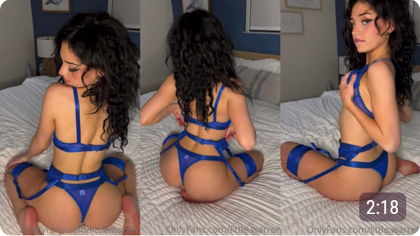 OnlyFans – Little Warren Showing Off Her New Lingerie In Bed