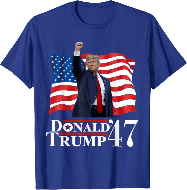 Trump President Inauguration Day 2025 Victory US Flag Unisex T-Shirt