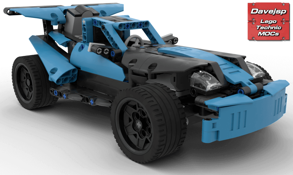 Lego Technic MOC racing car building instructions