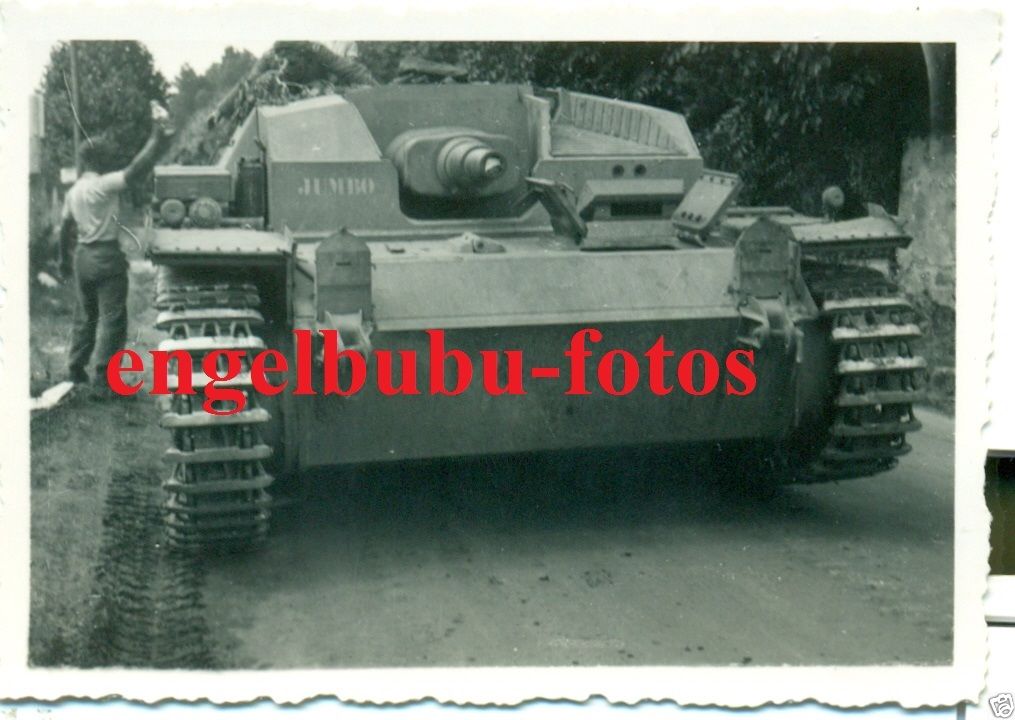 FOTO - STURMGESCHÜTZ- PANZER - EIGENNAME JUMBO