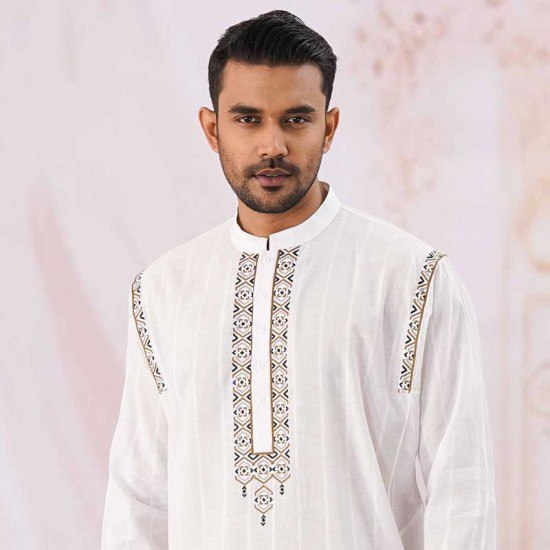 ক্রিম কালার পাঞ্জাবি