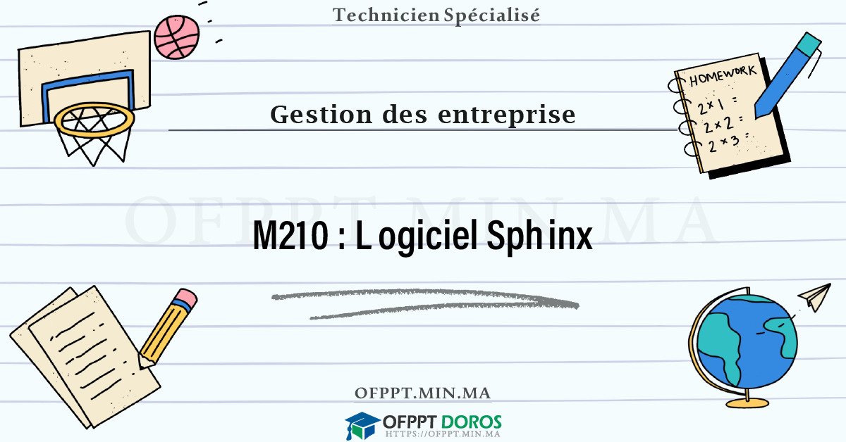 Sommaire détaillé du cours Logiciel Sphinx M210 OFPPT - Structure du module