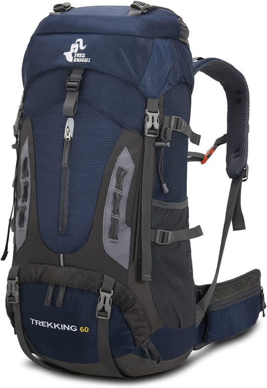60L Hiking Camping Backpack Men Women Waterproof Mountaineering with Rain  Cover | eBay