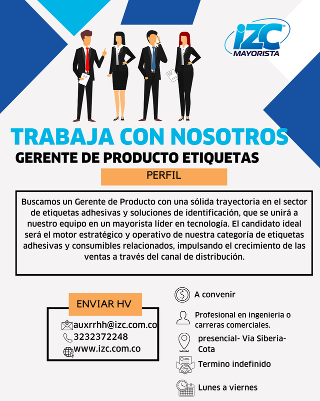 Propuesta Asesor Comercial Cota