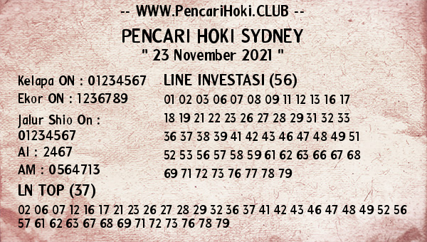 prediksi sydney selasa