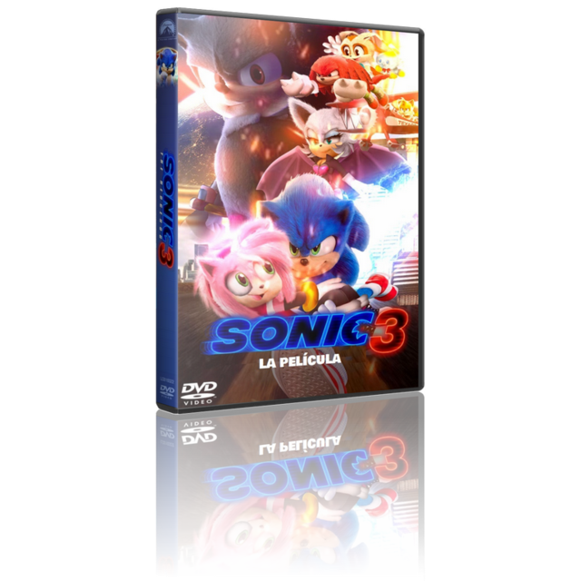 Portada - Sonic 3, La Película [DVD9 Full][Pal][Cast/Ing/Ale/Ita][Sub:Varios][Fantástico][2024]