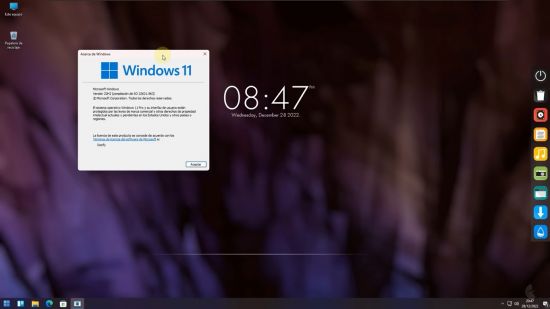 Windows 11 MiniOS11 Pro 22H2 Build 22621.963 *SPANISH* 2022 No TPM Required