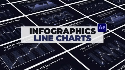 Videohive - Infographics Line Charts - 51872674