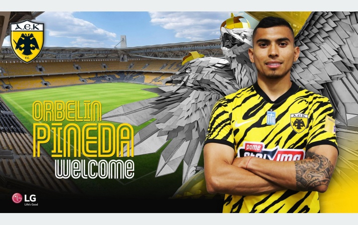 Orbelín Pineda se reencuentra con Matías Almeyda en el AEK de Atenas