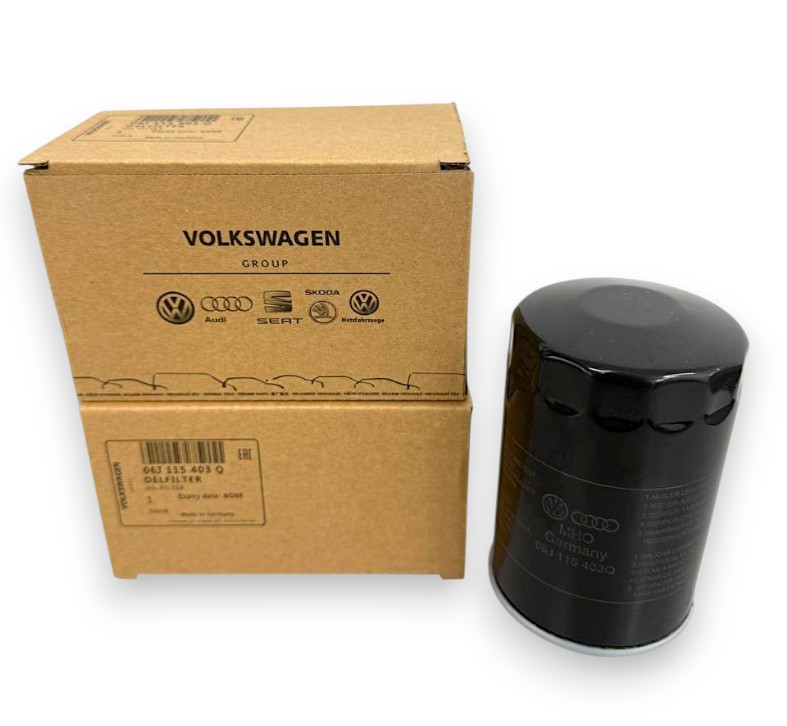 Volkswagen Audi Engine Oil Filter for Golf MK6 GTI Passat CC Scirocco Tiguan Beetle A4 B8 B8.5 A5 Q5 TT Jetta EA888 Gen2 (OE: 06J115403Q / 06J115403C / 06J115403J / 06J115403M)