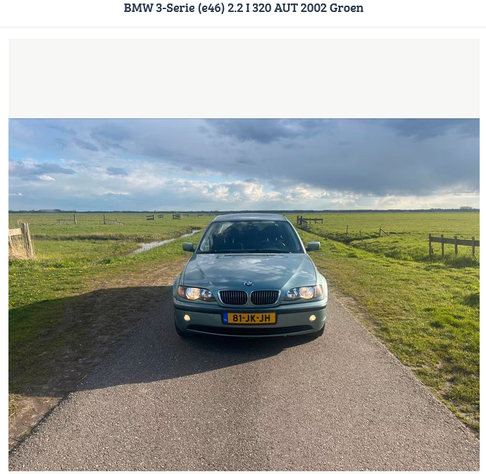 BMW 3-Serie (e46) 2.2 I 320 AUT 2002 Groen voor