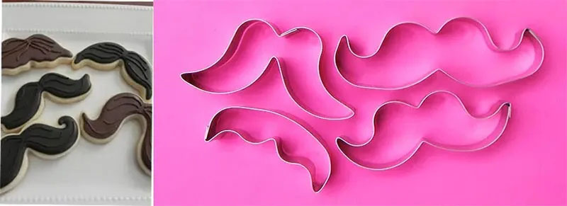 Cortador de galletas bigotes o mostachos mexicanos cortadores para fondant