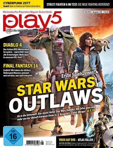 Cover: Play5 Das Playstation Magazin No 08 August 2023