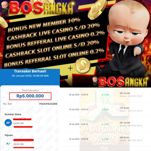 SELAMAT KEPADA ID XXXX JACKPOT PERMAINAN Mahjong Ways Slot by PG Soft DI WEB BOSANGKA