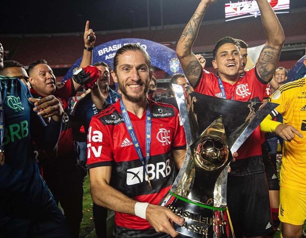 Filipe Luís campeão brasileiro 2020