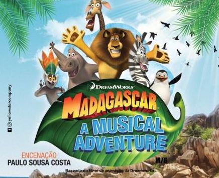 ELVAS: MUSICAL MADAGASCAR, MOVE IT!, ESTE SÁBADO, NO CINE-TEATRO