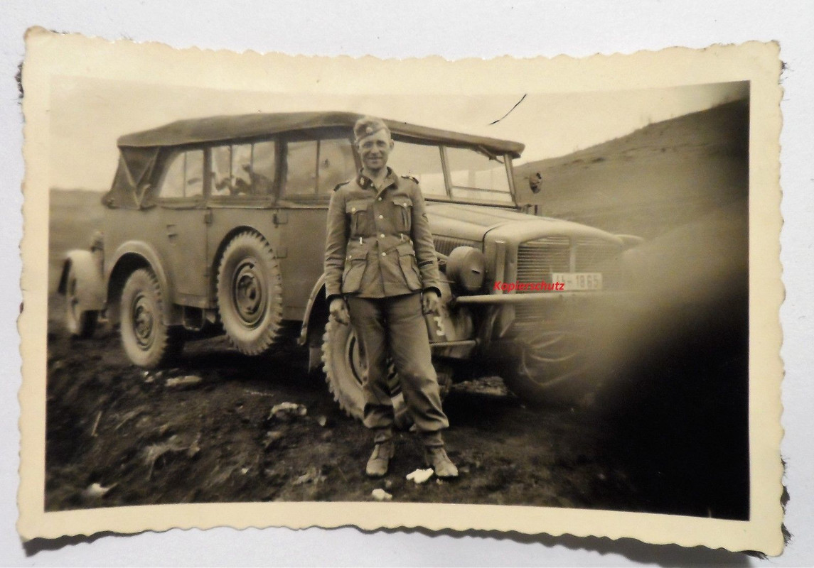 Foto schwerer Geländewagen X X LAH 1940 Frankreich Metz Nummerns