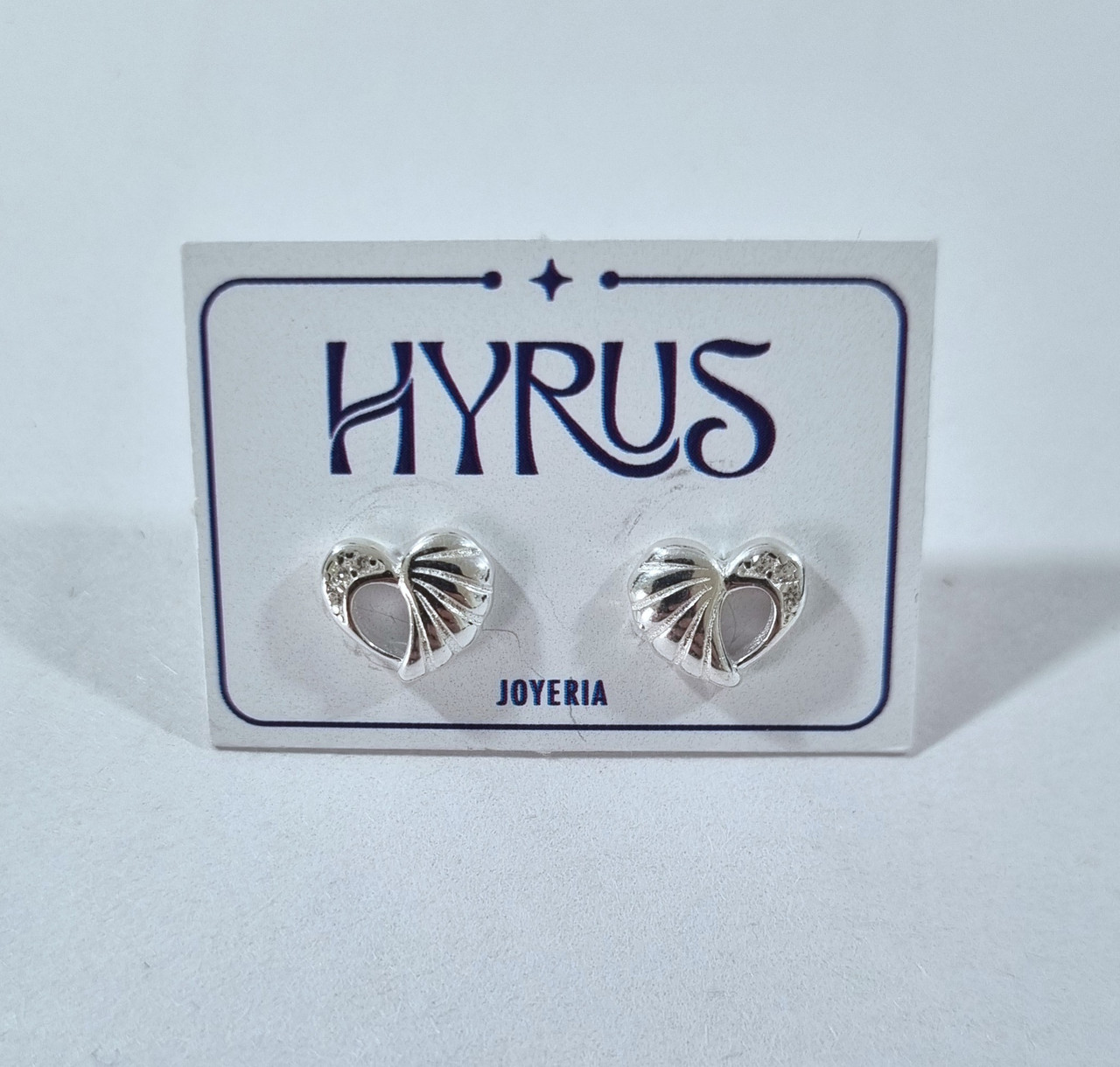 Aretes de corazón hueco #00226