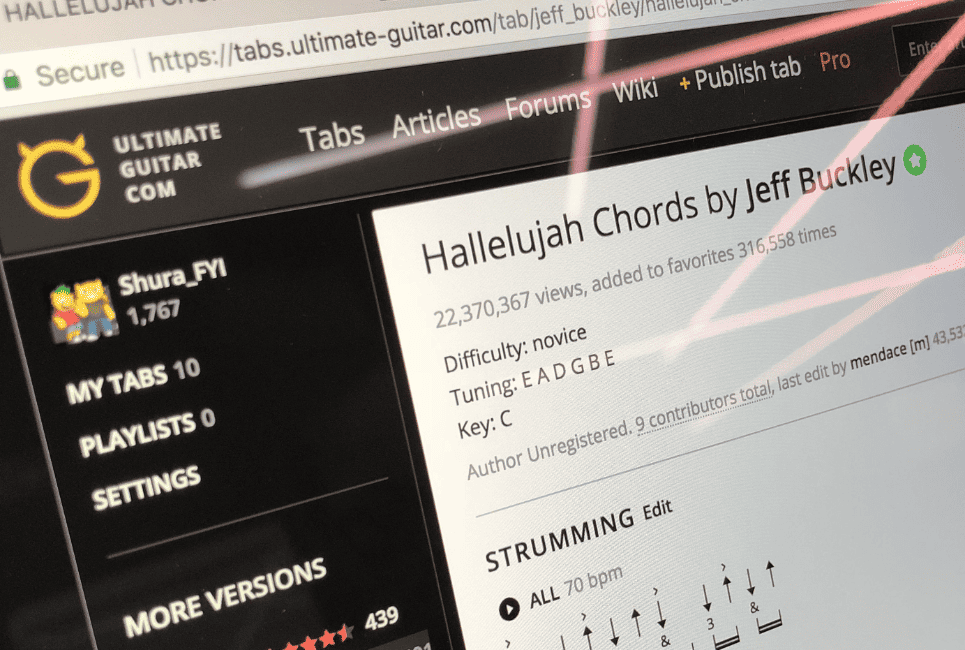 Get Chord Pro From Ultimate Guitar