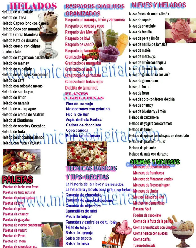 helados granizados raspados banana split recetas de helados bogota