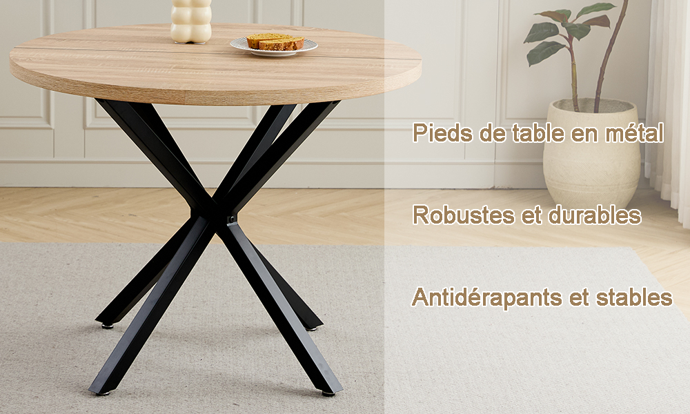 Pieds en forme de torche