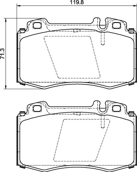 Premium Front Brake Pad Set Premium Front Brake Pad Set