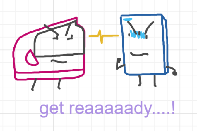 A panel from Ready Oar Knot, episode three of the Board Boards object show by Furretwalk/WalkingFurret.