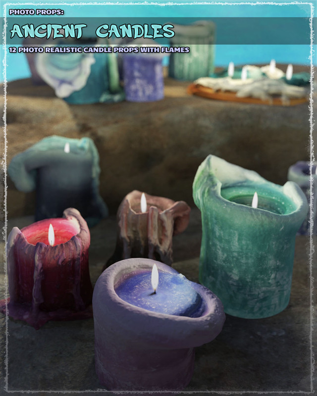 Photo Props: Ancient Candles Photo Props: Ancient Candles