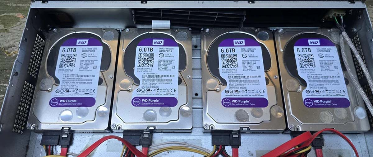 Oh Deus... não dou essa sorte! Dono de posto doa sistema de segurança com 24 TB de HDs e faz qualquer entusiasta de tecnologia sonhar acordado
