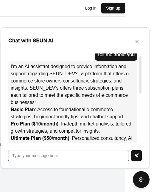 AI Chatbot for E-Commerce Consultation logo