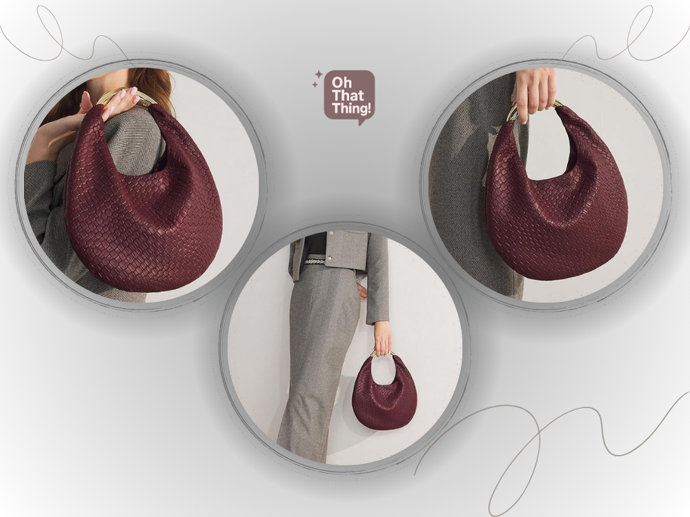 QWINEE Women's Woven Handbag