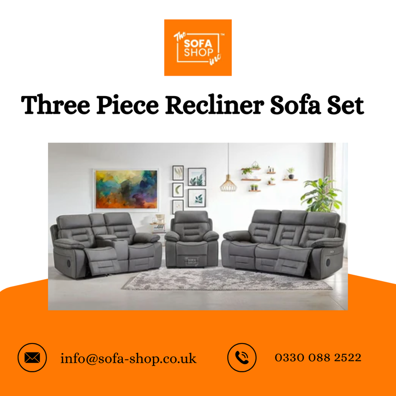 Three Piece Recliner Sofa Set (1)