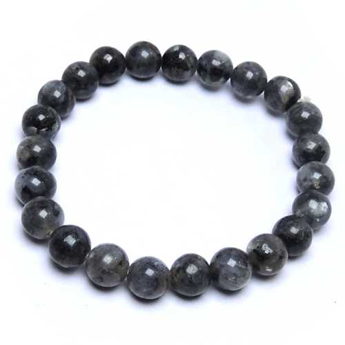 Avika Natural Black Labradorite Beads Bracelet