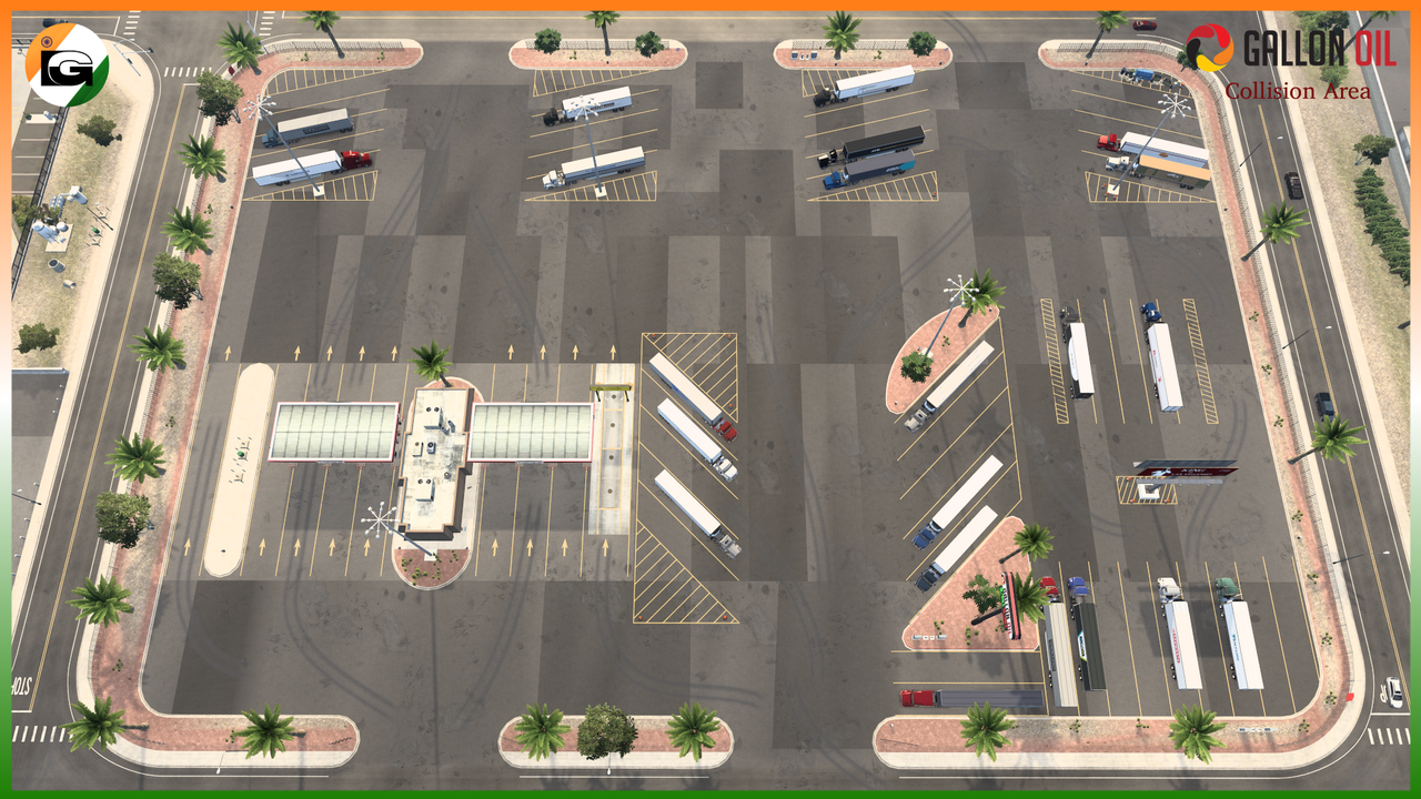 Gallon Oil Parking area