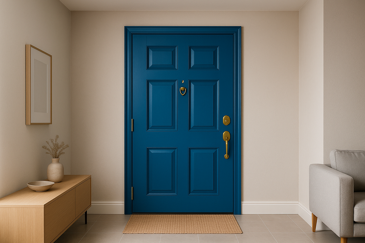 дверь с фурниторой