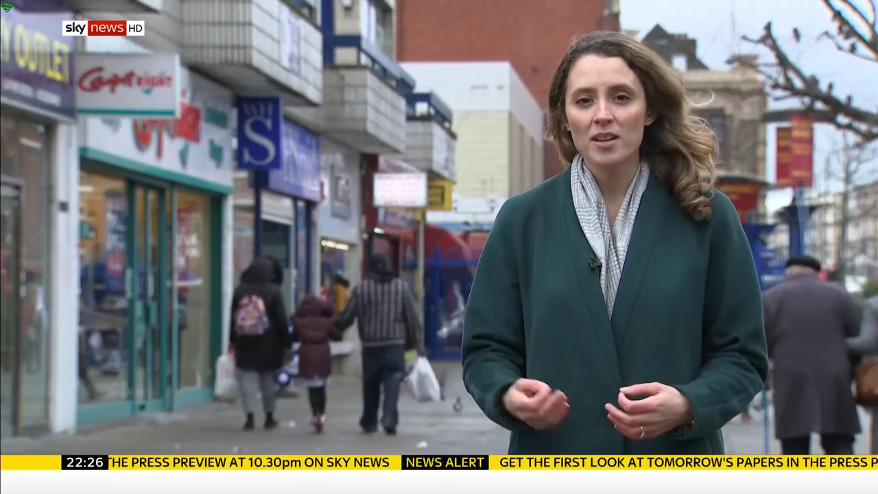 26 January - 22.00.00 - Sky News At 10. Anna Jones with the main