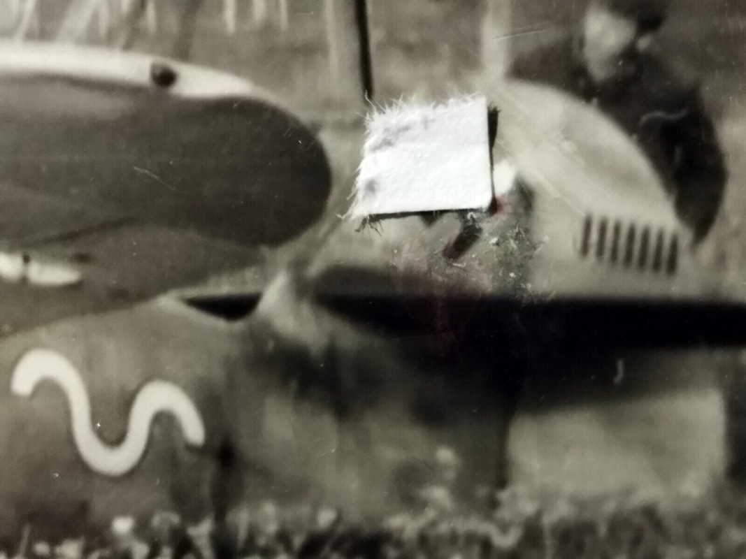 Foto Abzug v Negativ Me 109 Bf 109 Feldflugplatz Wolchow 7 Abschussbalken (1)