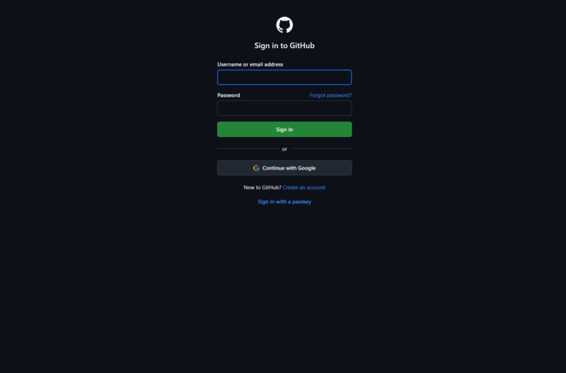 GitHub Google 로그인