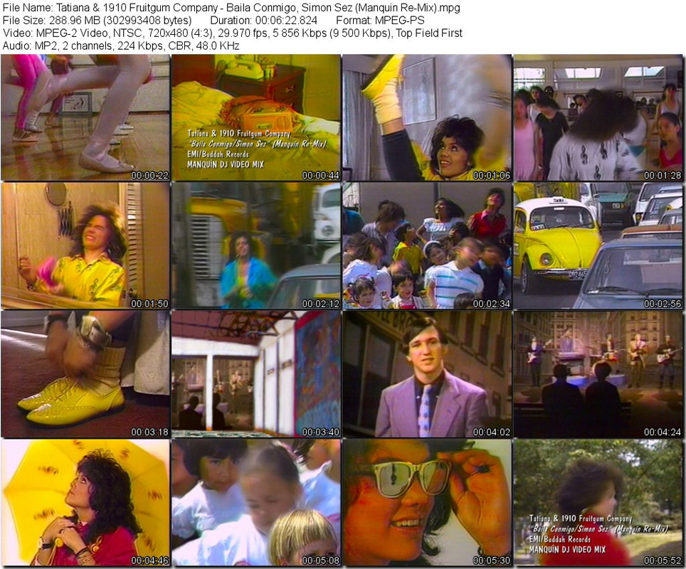 Tatiana & 1910 Fruitgum Company - Baila Conmigo, Simon Sez (Manquin Re-Mix).mpg_tn