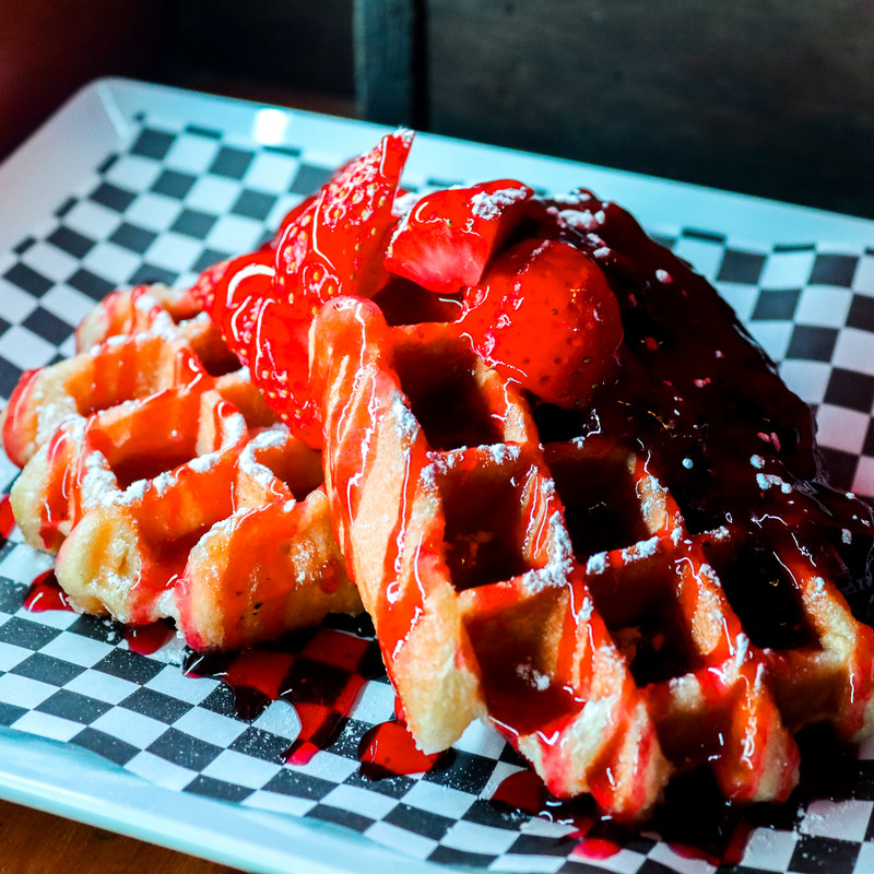 Waffle strawberry