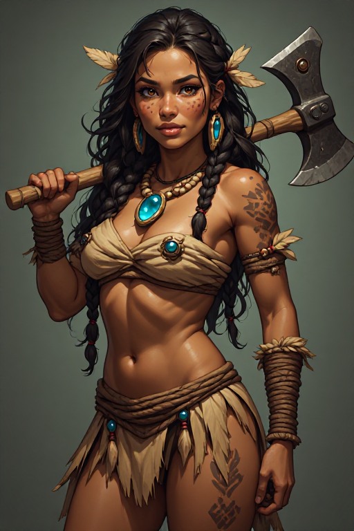 naked-polynesian-girl-warrior-(18)