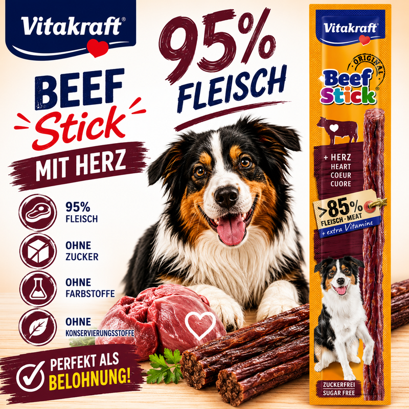 Vitakraft Beef Stick Herz Hundesnack